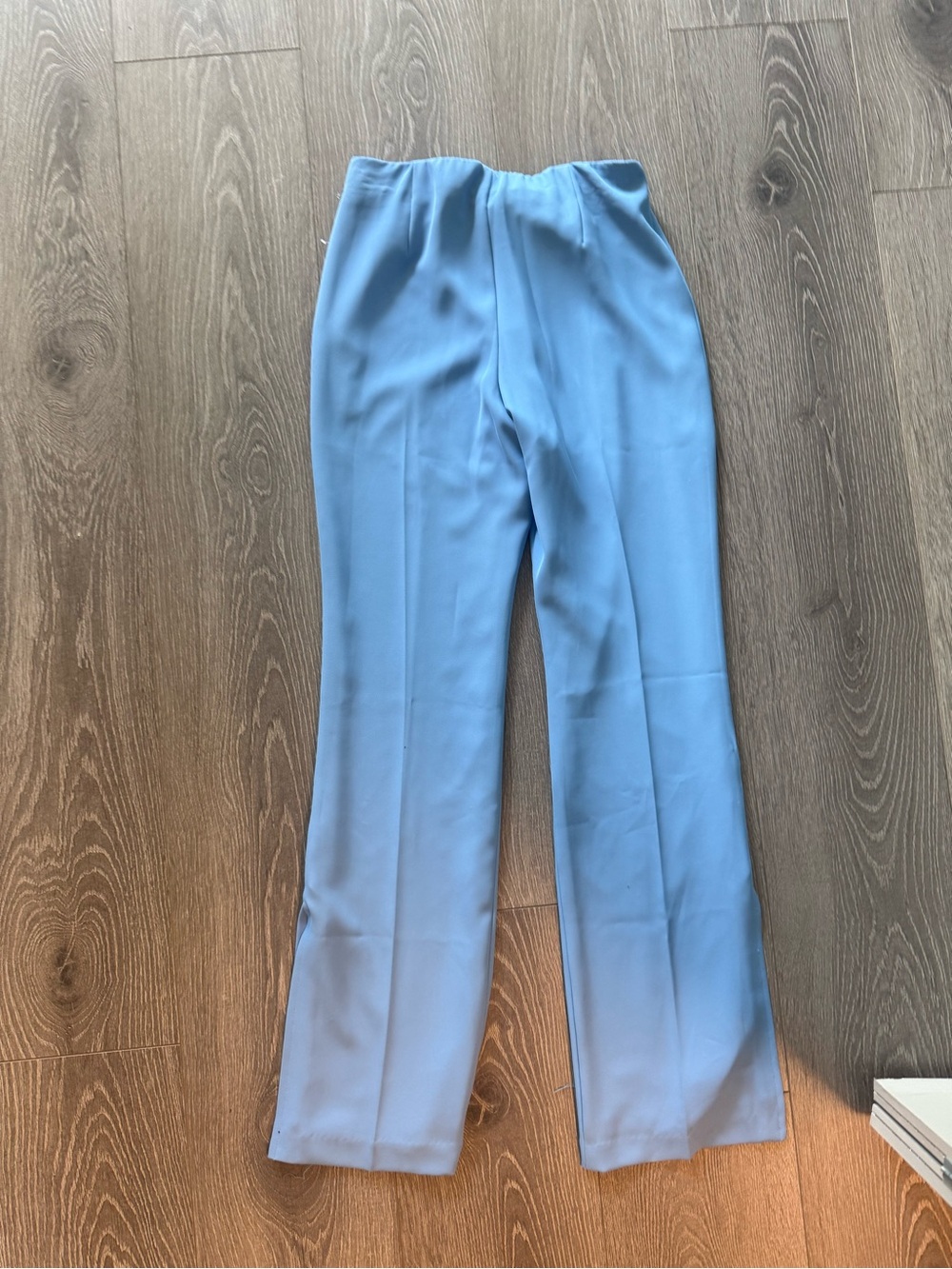 Women's Sky Blue Wide-Leg Trousers